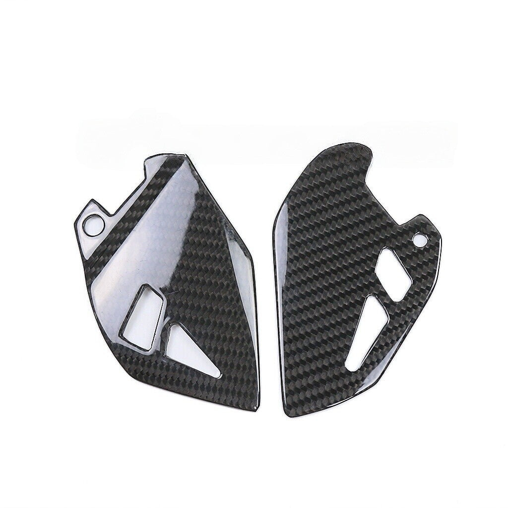 for Kawasaki Z H2 / SE 2020-2023 Carbon Fiber Heel Guard Plates Rearset Foot Peg