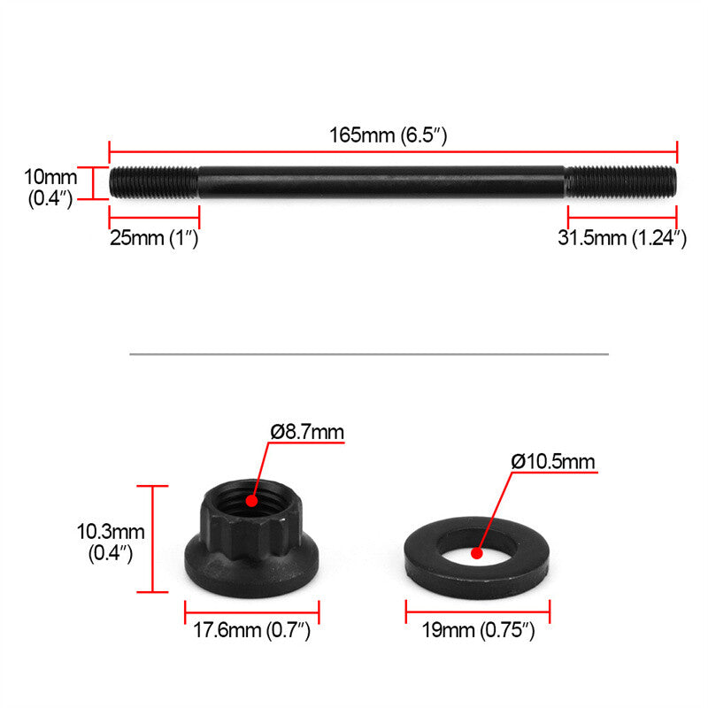 208-4301 Cylinder Head Stud Kit 1988-95 for Honda 1.6L D16Z Engine D15B D16A6 D16Z6 Q