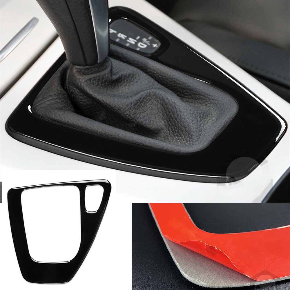 Black Interior Gear Shift Box Panel Cover for BMW 3 Series E90 E92 2005-2012 RHD