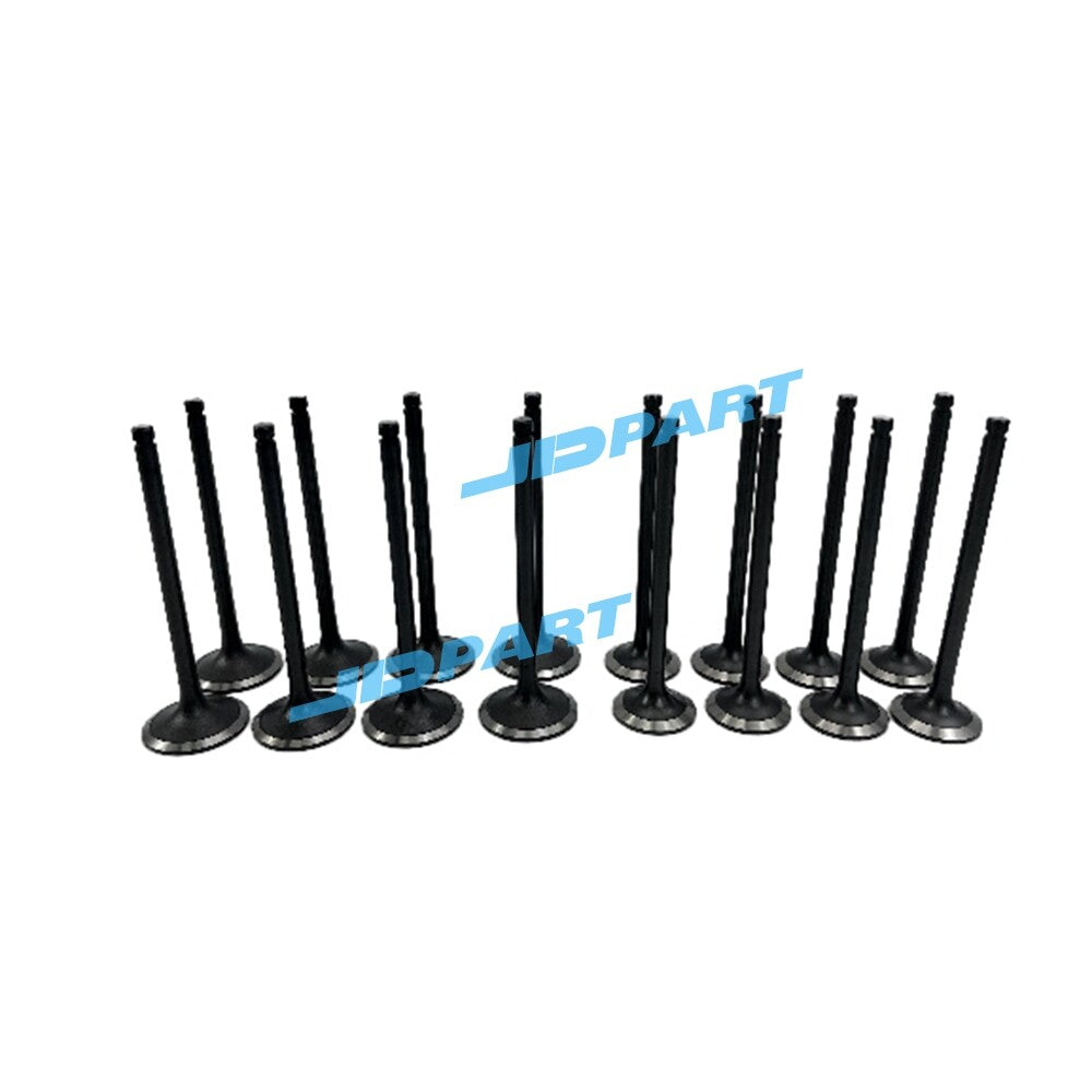 16-piece V4300 intake and exhaust valve parts for engines.