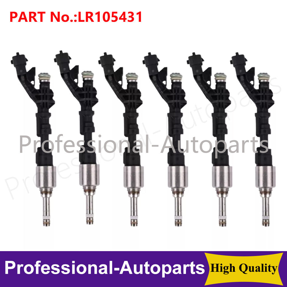 6PCS Fuel Injectors Fit for Range Rover Sport L494 3.0L S/C Discovery 2015-2020