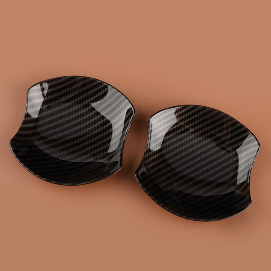 2x Carbon Fiber Look Door Handle Bowl Trim Cover Fit for Toyota 86 for Scion -S