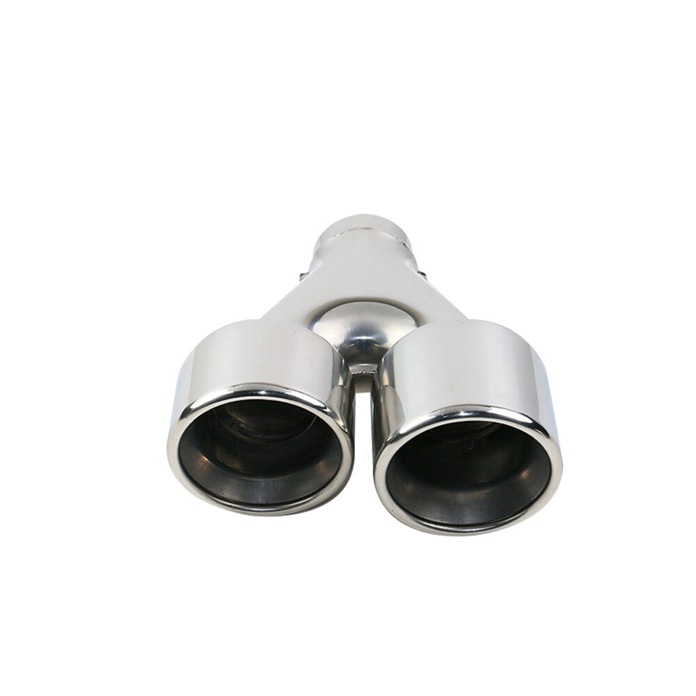 Universal 2.5'' ID 4'' OD Exhaust Tips End Dual Exhaust End Tip Double Wall Tips