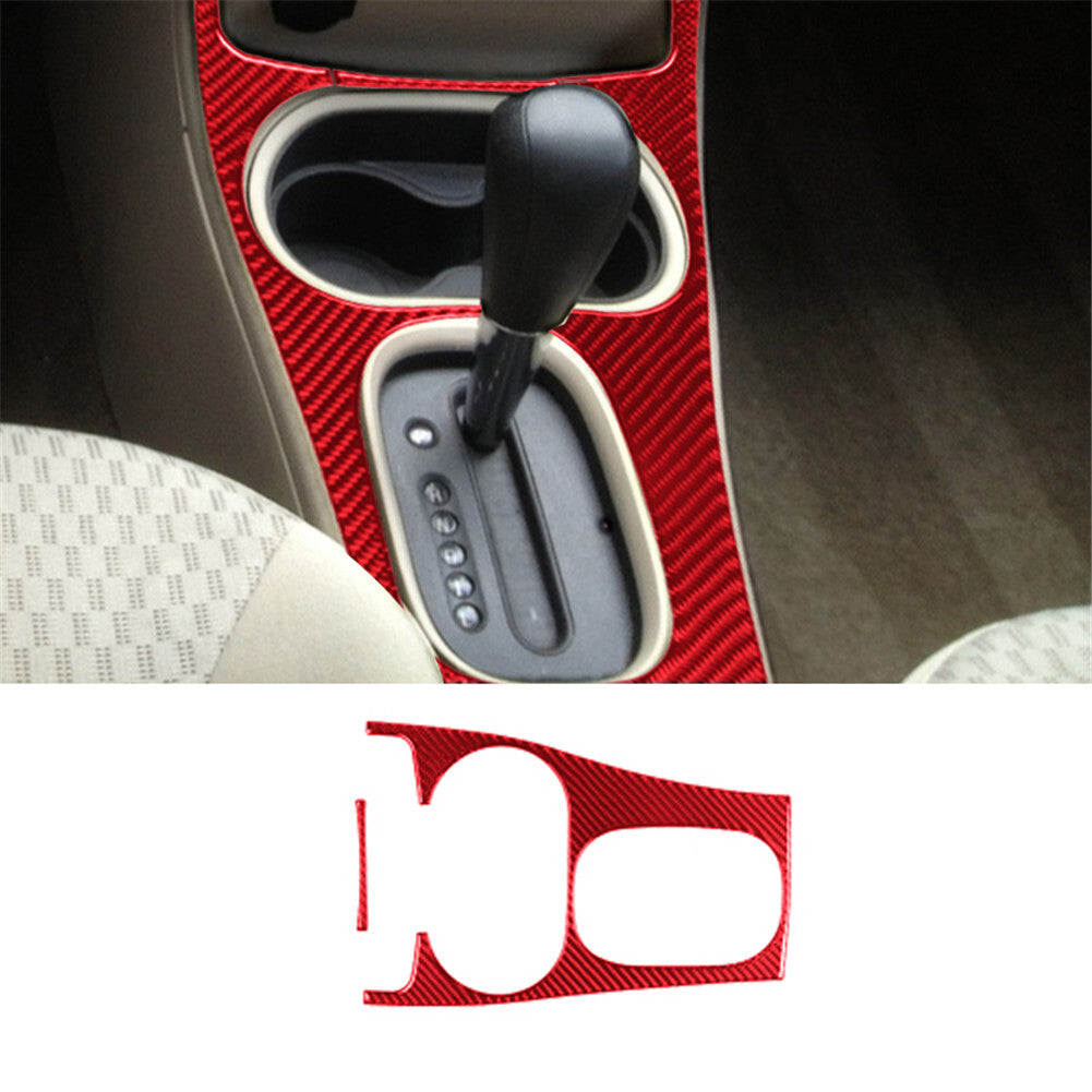 2 Red Carbon Fiber Front Rearview Mirror Cover Trim For Taycan 2019-2022 v