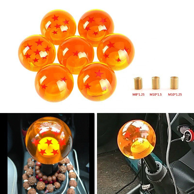 1*Orange Dragon Ball Gear Shifter Shift Knob Z Manual Transmission Ball 1-7 Star Q