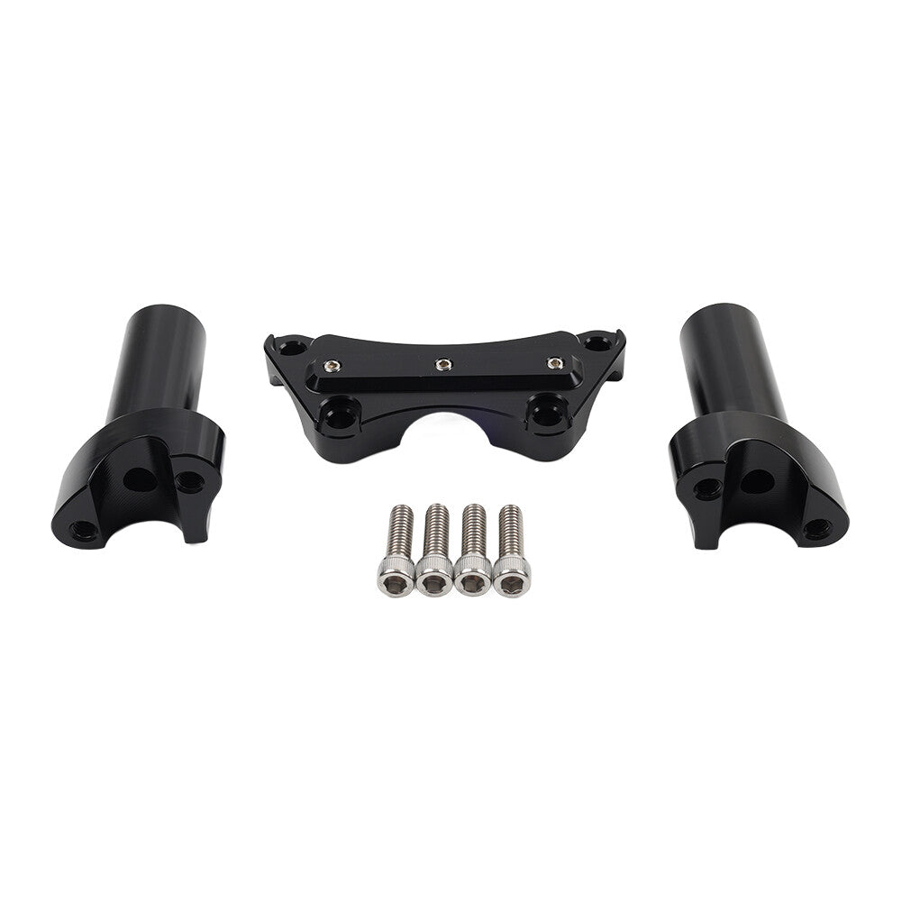 3.5 Straight Handlebar Riser  Top Clamp Black for Harley Dyna Tour Road Glide