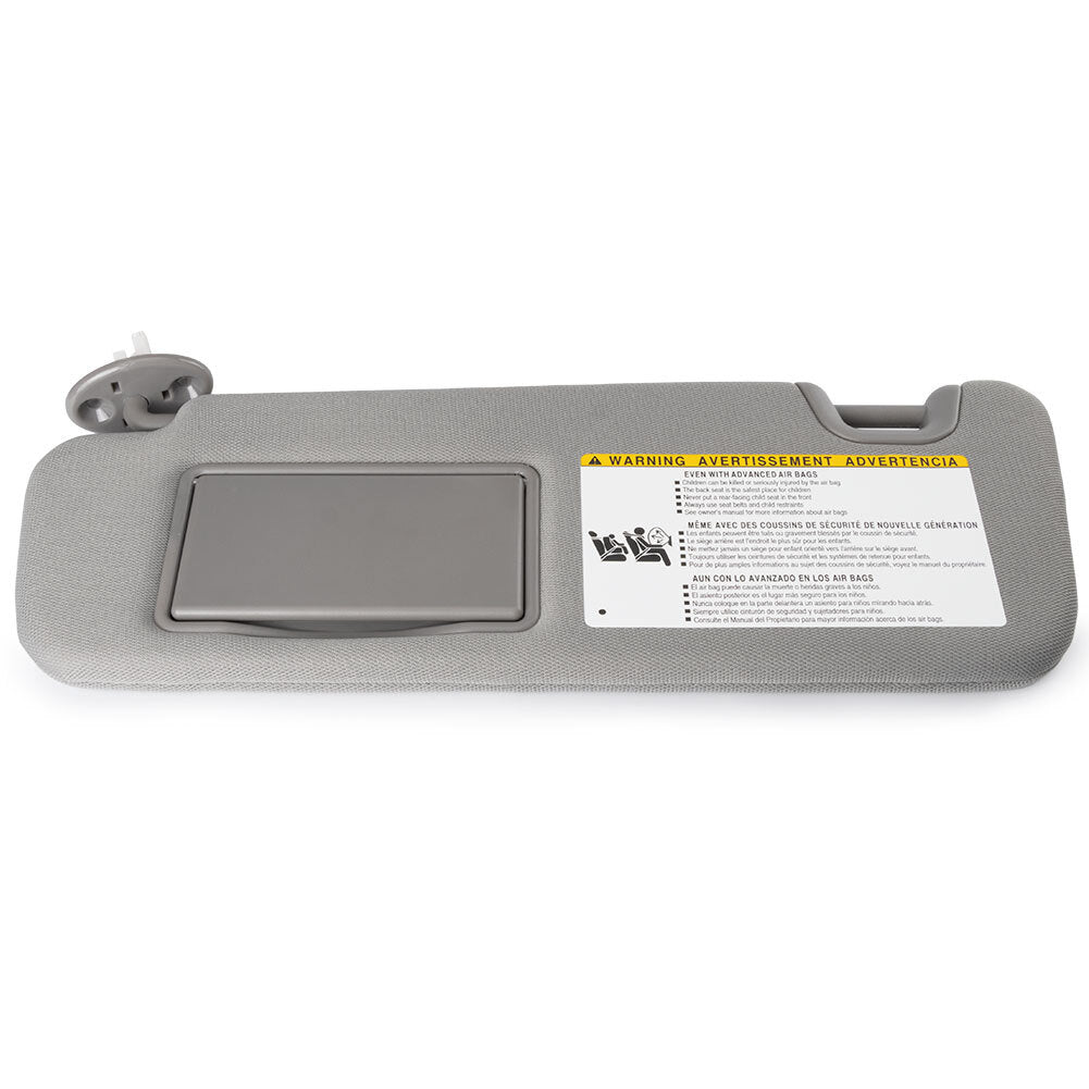 Gray left driver's side sun visor suitable for Toyota Highlander 14-19 3.5L 74320-0E074-B0