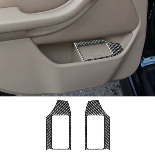 Carbon fiber interior rear door ashtray frame cover trim for BMW 5 Series E39 M5