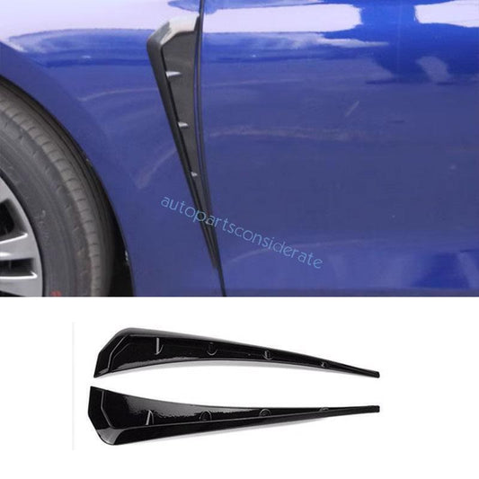 for Toyota for Corolla 20-2024 Gloss Black Body Side Fender Air Wing Vent Cover Trim