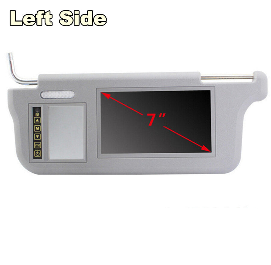 A pair of Sunvisor rearview mirror screen LCD displays for DVD/VCD/GPS/TV Touch buttons - n