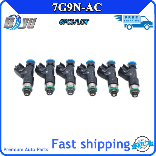 6 fuel injectors suitable for Volvo S60, S80, V6, V60, V70, XC60, XC70, F250, . (7G9N-AC-) v