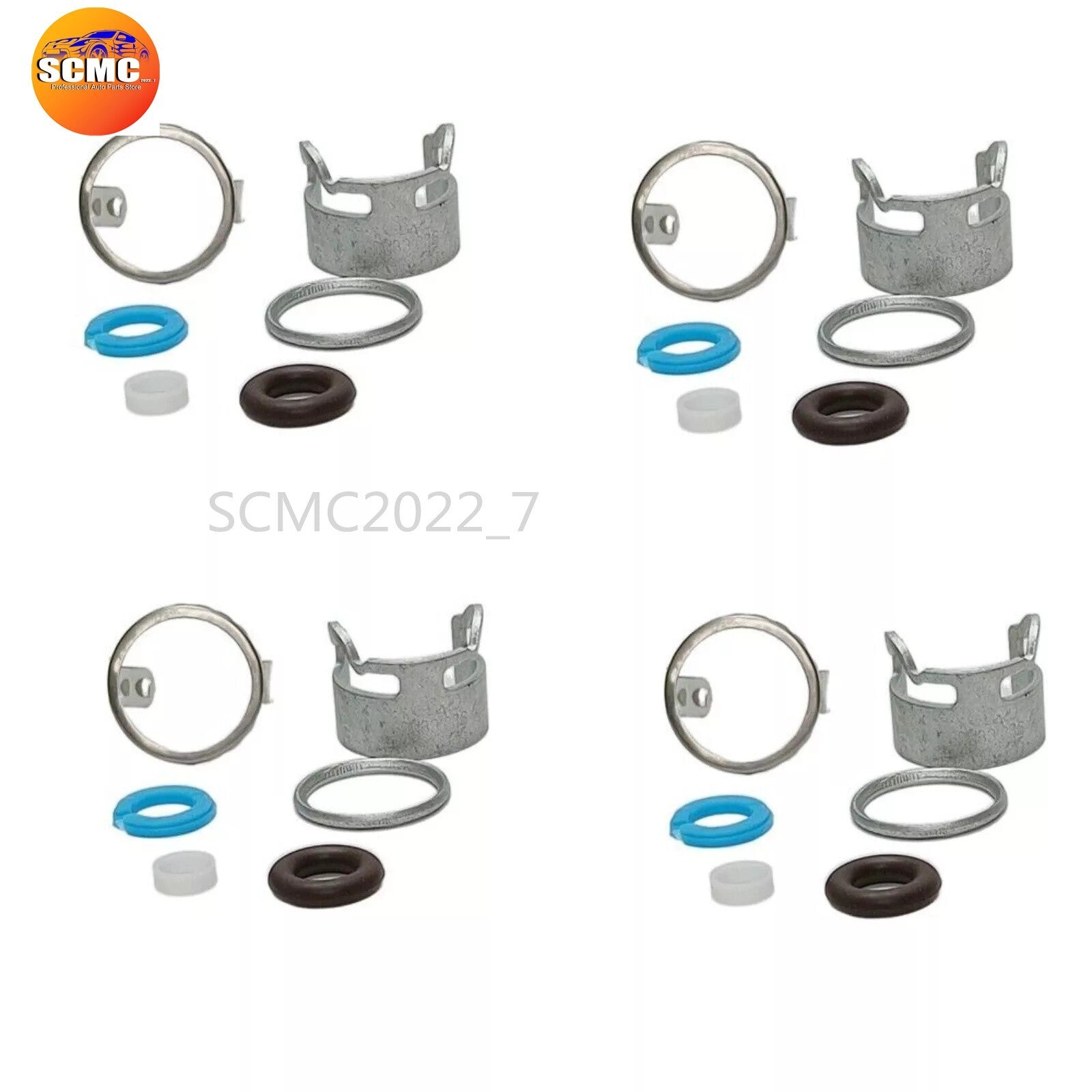 4Pcs Fuel Injector Seal Kit Fit for VW for Golf for Jetta for AUDI A4 A6 TT 2.0T 06D998907
