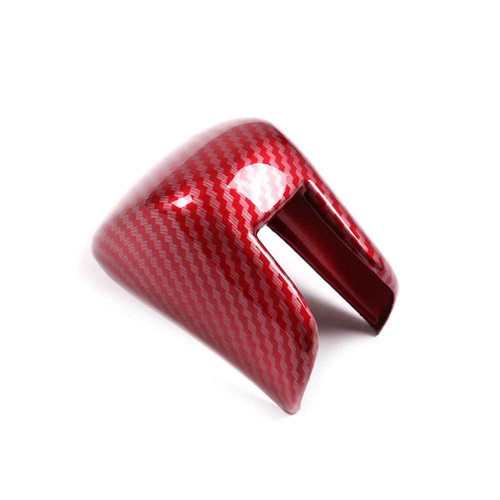 Inner Gear Shift Knob Cover for Honda for Civic 11th 2022 2023 ABS Red Carbon Fiber