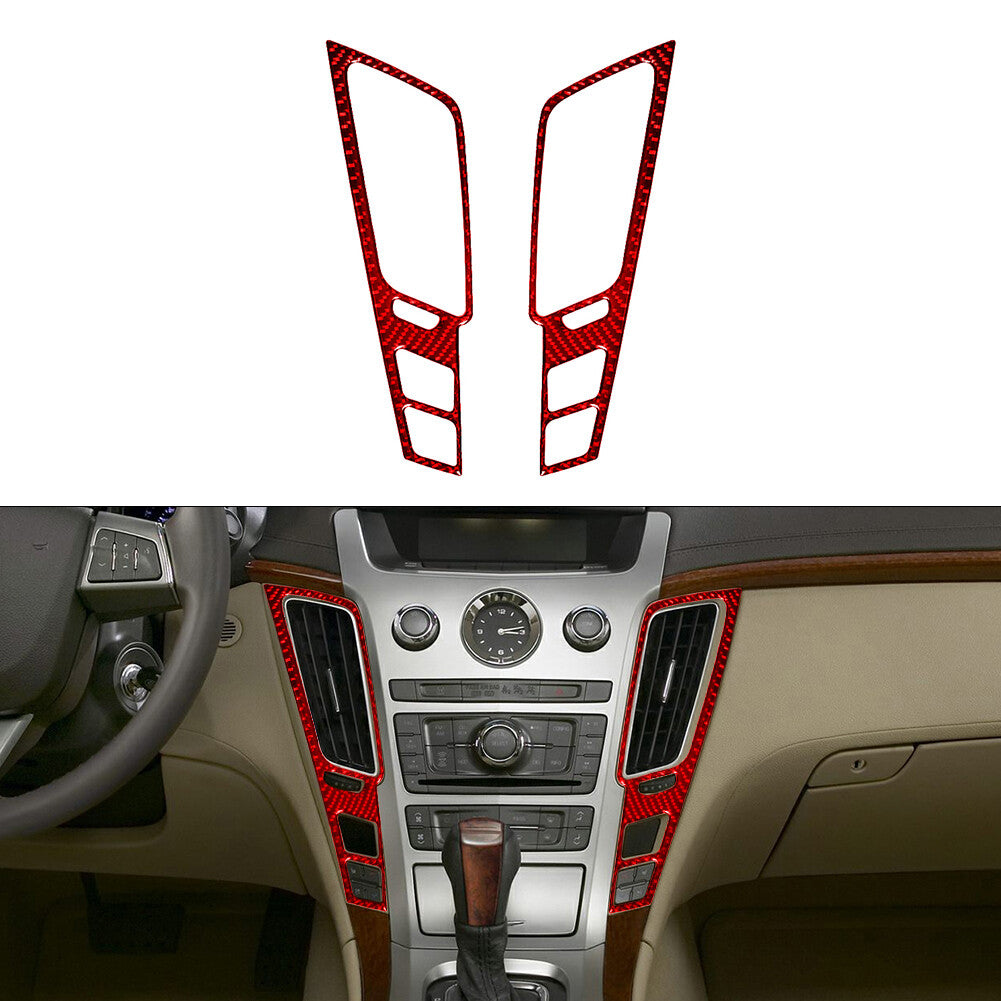 6Pcs Carbon Fiber Gear Shift Panel Cover Trim For Altima 2019-2022 v