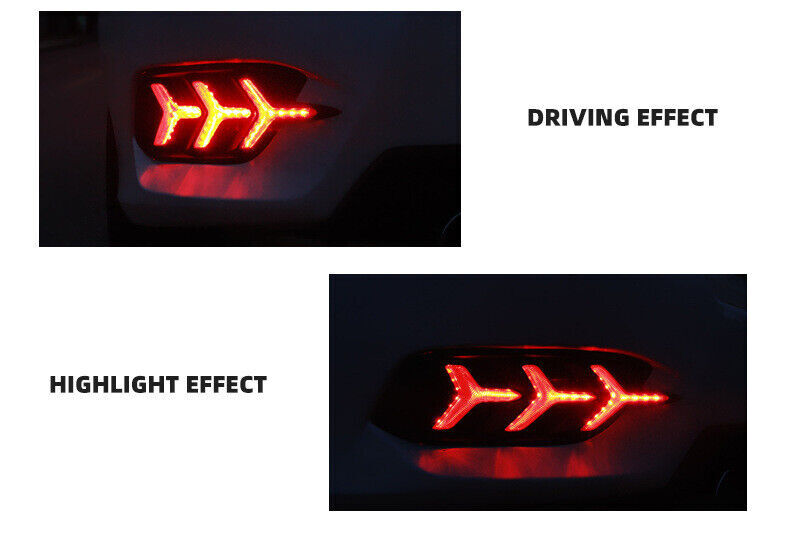 for Honda for Civic Sedan 16-21 Right Rear Bumper Reflector Turn Signal Brake Lights
