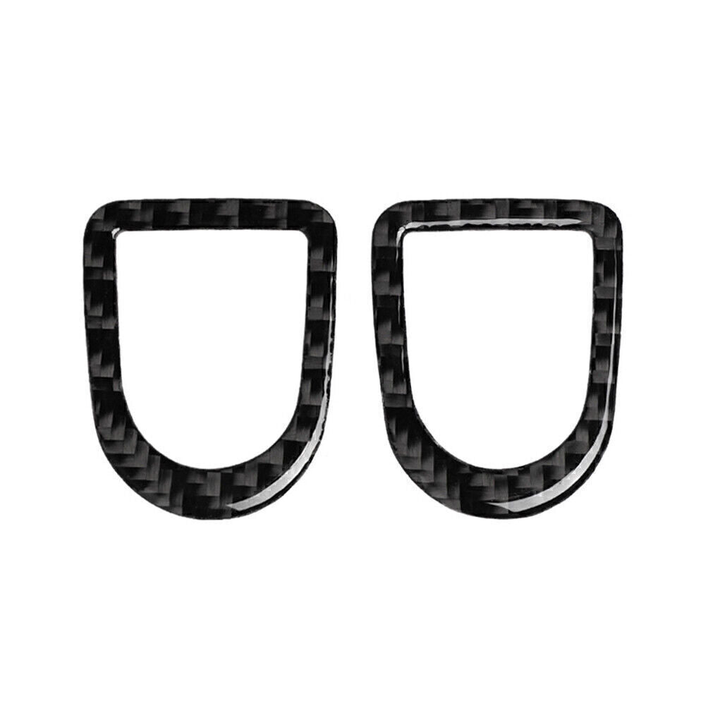 2X Carbon Fiber Door Lock Pins Frame Cover Trim for Ford for Mustang 2009-2013 2012