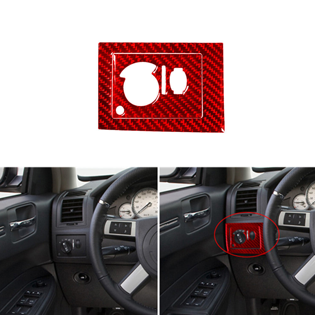 Carbon Fiber Interior Center Gear Shift Cover Trim for Cadillac CTS 2003-2007 v