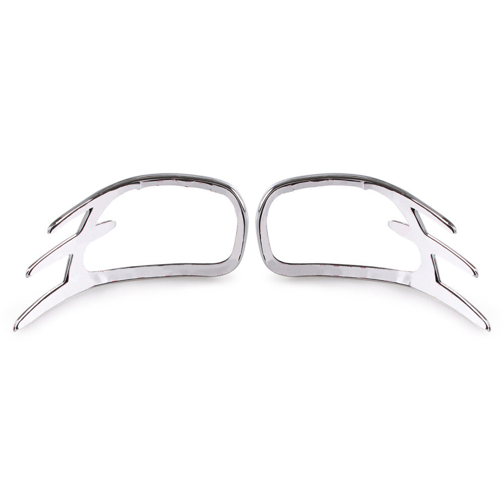Goldwing Fairing Mirror Back Accent Grilles for Honda GL1800 2001-11 2010 Silver