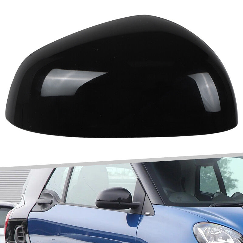 Wing Mirror Cover Cap Black Fit for Smart Fortwo 2015-2024 Right Passenger Side