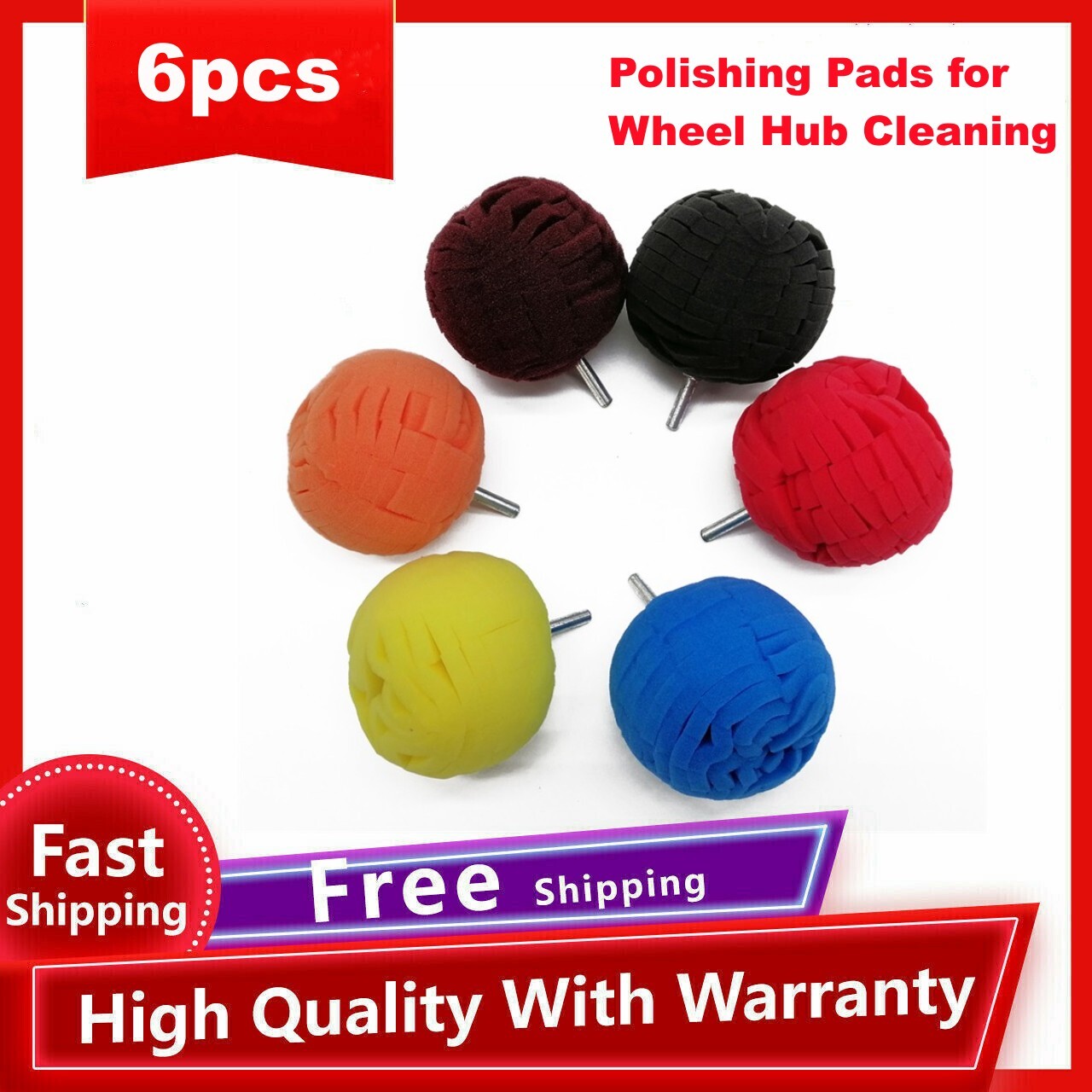 Wheel hub cleaning and polishing pad, 4-inch conical polishing and polishing wheel suitable for drilling