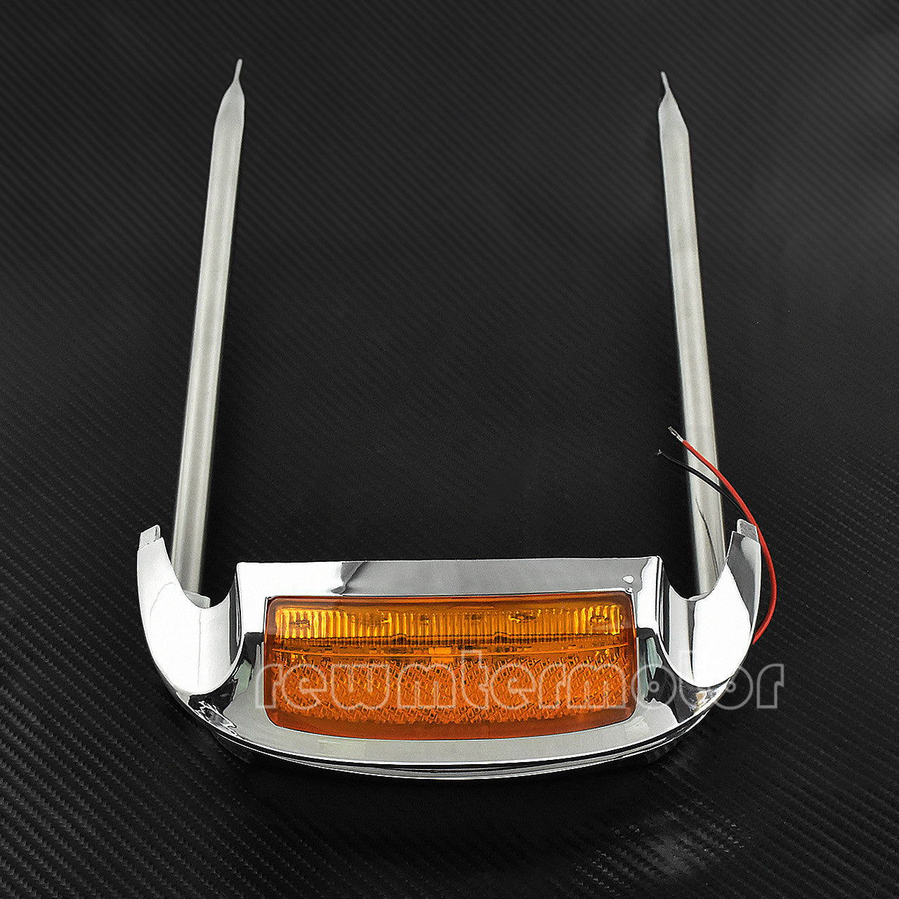 Air Wing Front Fender Rail Tip Light Fit for Harley Touring FLHTCU FLHTCUL 14-20 Q