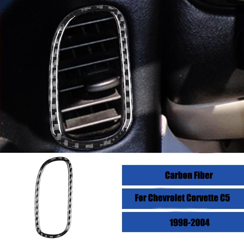 Carbon fiber driver's door vent trim for Corvette C5 1998 - 2004 n