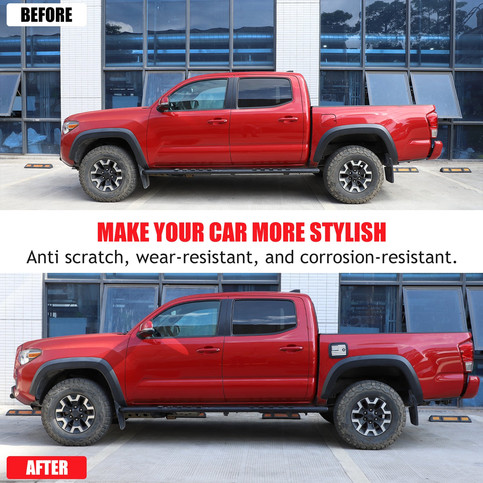 Anti-theft gas fuel tank cap lock for Toyota Tacoma 2016-22 ( Flash) Q