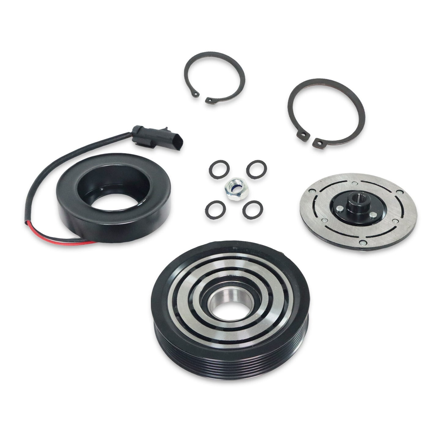 For 1994 - 2001 for Dodge for Ram 1500 3.9L 5.2L AC Compressor Clutch Kit Pulley Coil