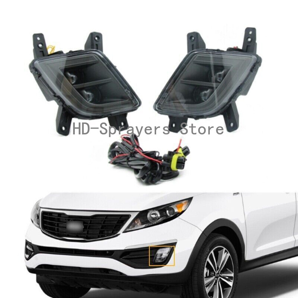 1. Dual DRL fog light turn signals applicable to for Kia Sportage 2011-2016