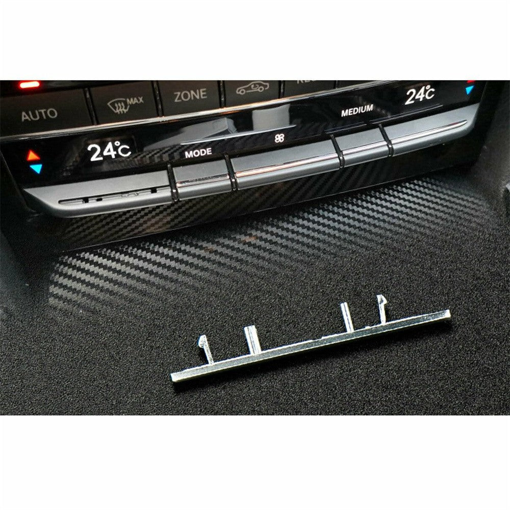 Left Center A/C TEMP Switch Button Trim Strip Matte for Mercedes W212 E 2008-14