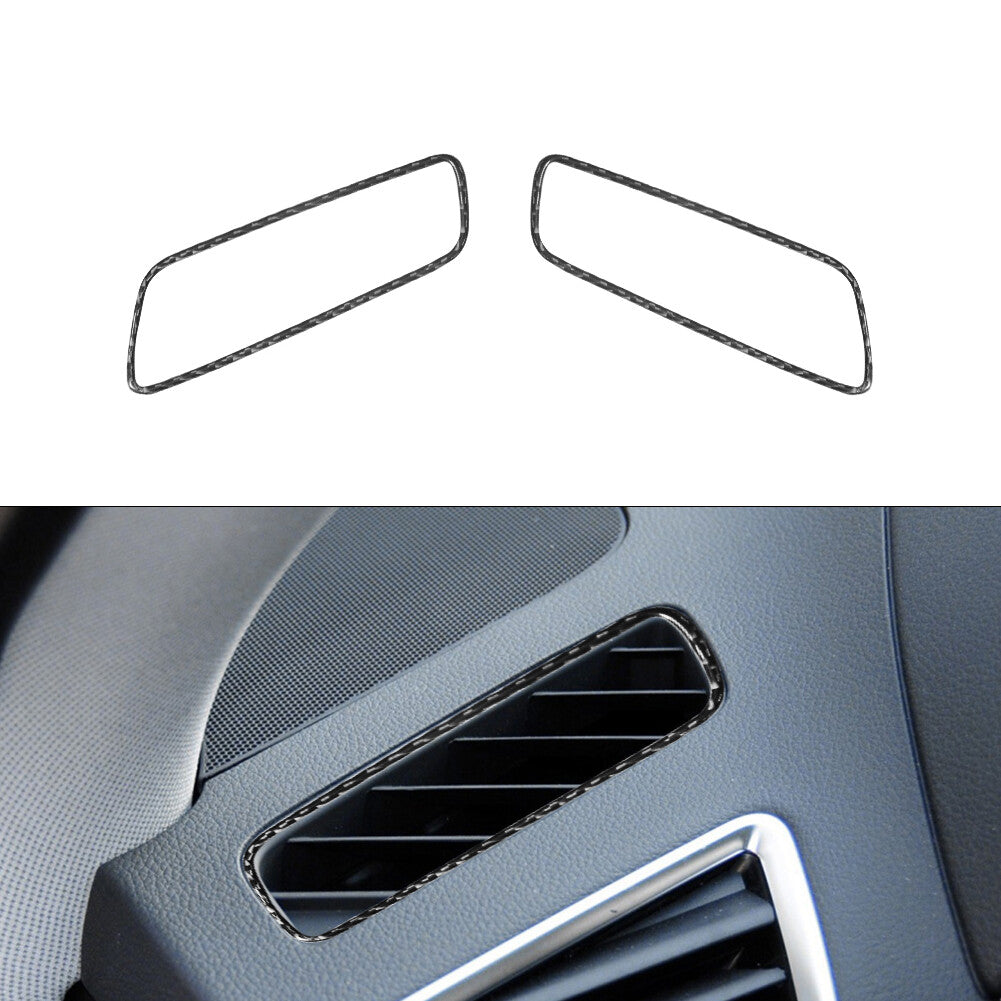 Suitable for Corolla 2020-2023 carbon fiber rear storage box ventilation frame decorative steel- v