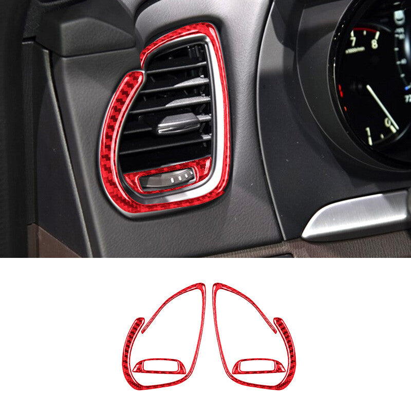 4X Carbon Fiber Door Window Control Panel Cover Trim For Rogue 2014-2016 v