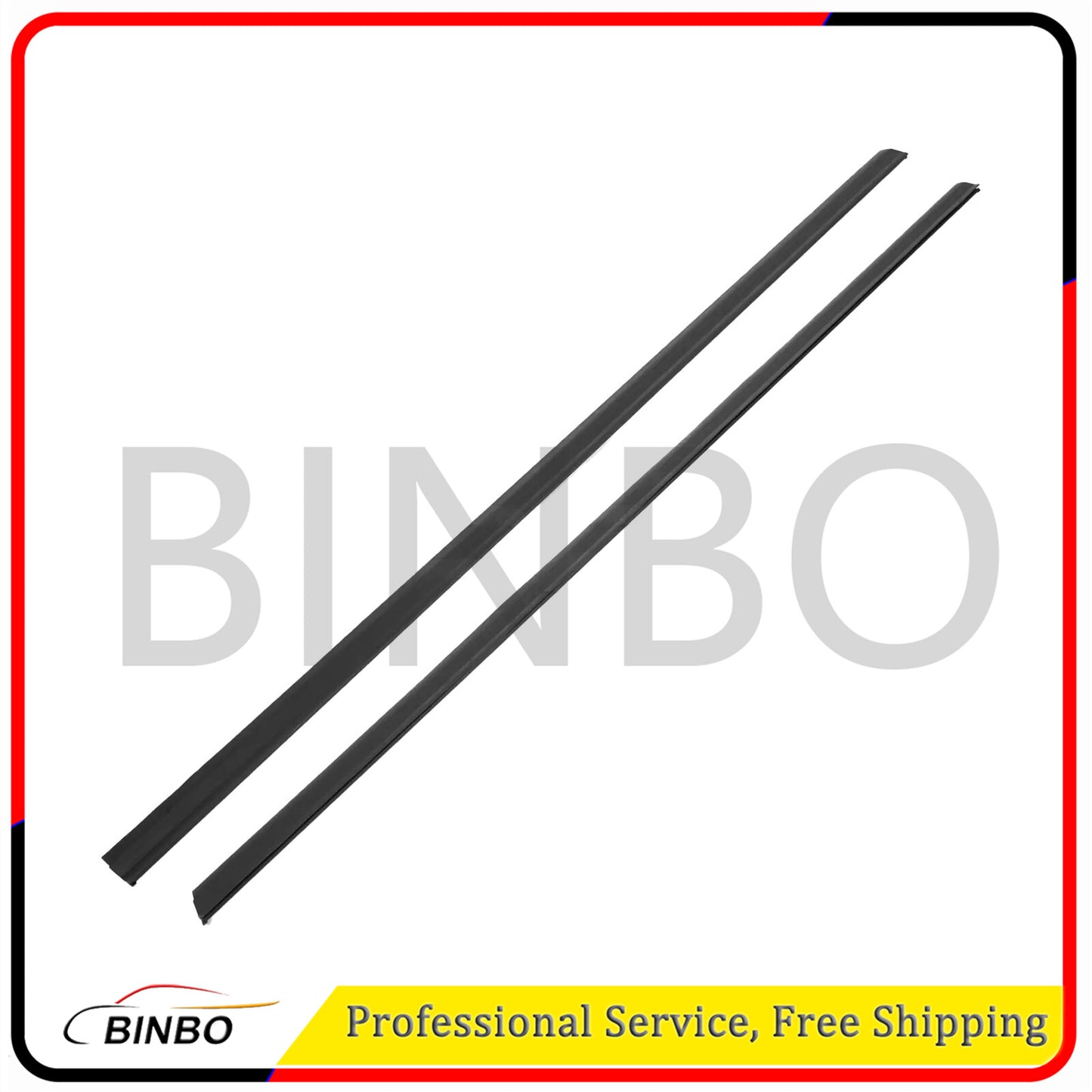for BMW 5 E34 Front Lower Door L/R Weather Strip Set 51211944420 NEW