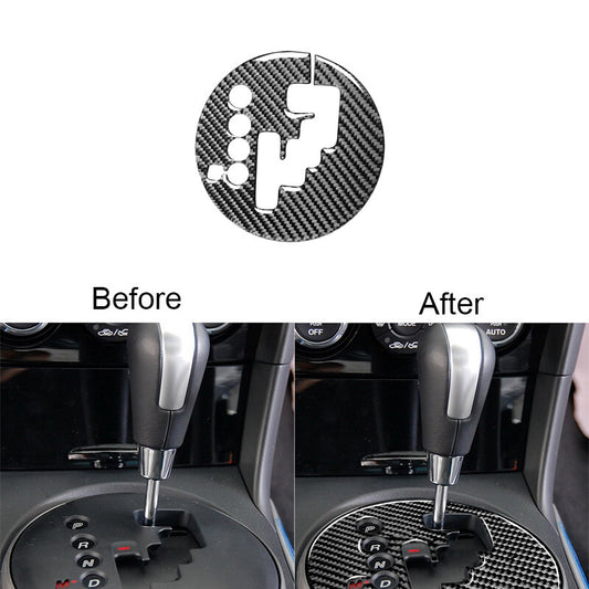 Red Carbon Fiber Speedmeter Panel Trim Cover for Passat 2006-2011 v
