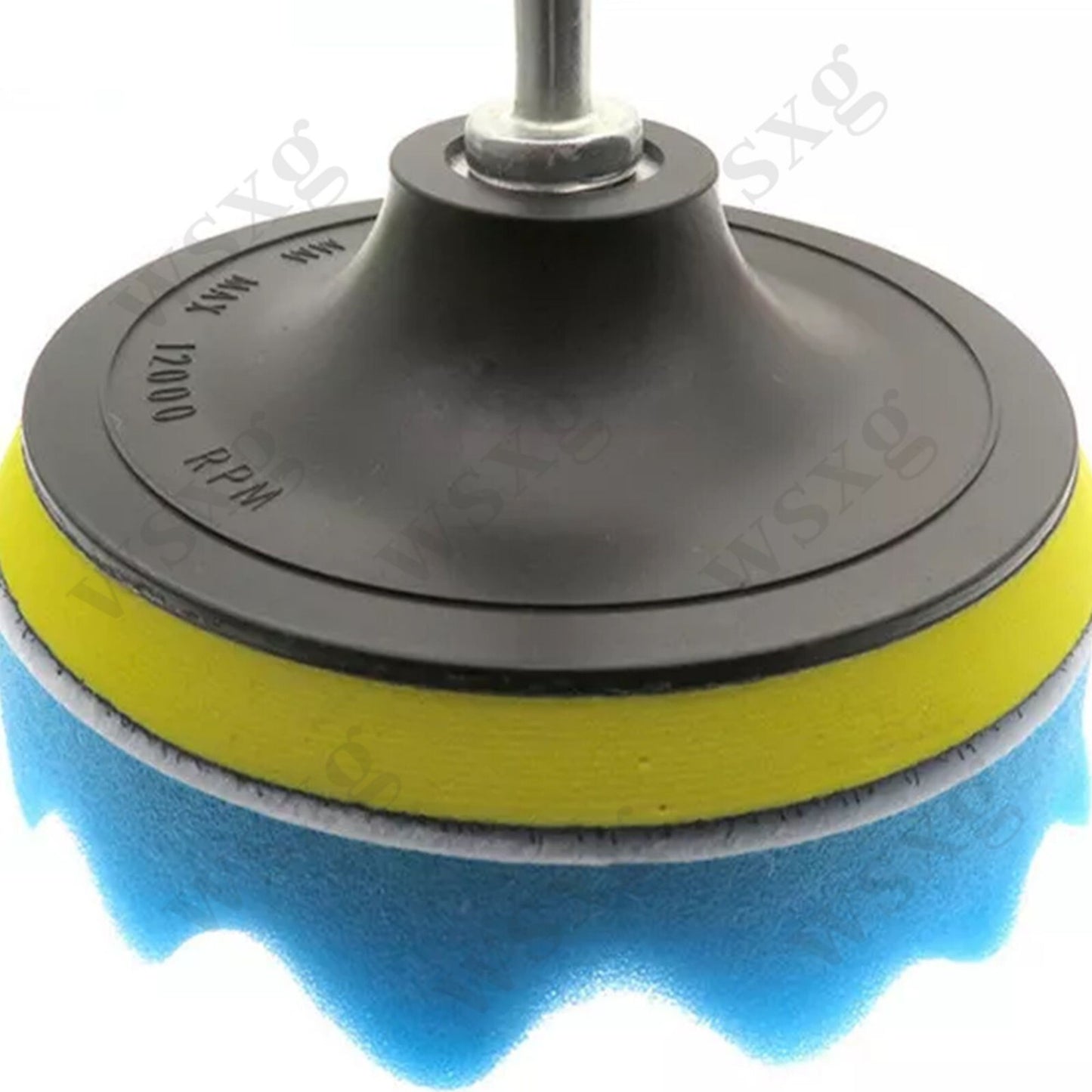 9-piece 4-inch polishing and waxing sponge pad set for composite car polishing machine