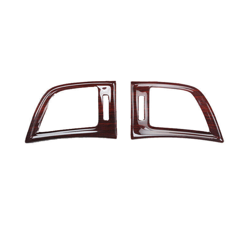 LR AC Air Outlet Vent Cover Trim Fit for Nissan Sentra 2013-2019 Red Wood Grain