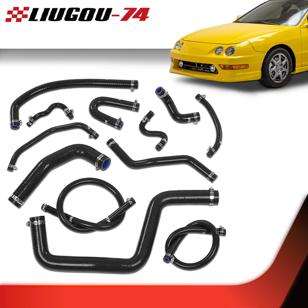 The new silicone radiator hose black is suitable for Honda for Acura Integra DB7 DC4 RS LS GS SE- v