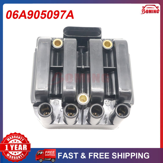 Brand new ignition coil (UF484 06A905097A) for Volkswagen for Jetta , Beetle, for Golf , Clasico L4 2.0L.