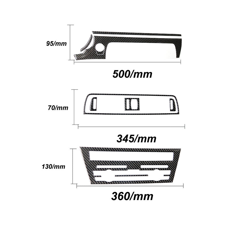 Carbon Fiber Center Control Panel Trim Cover Type A For F150 2004-2008 v