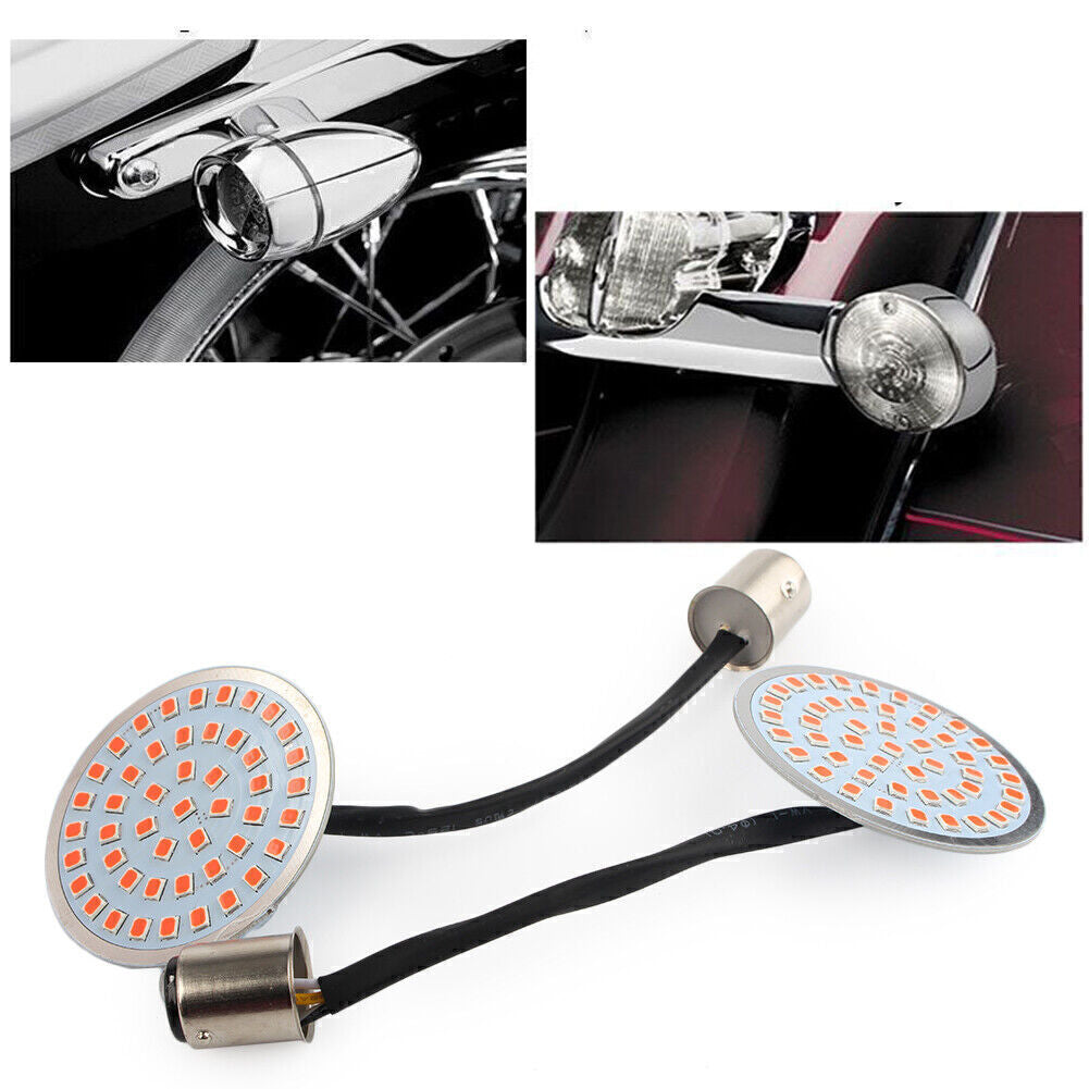 2 1157 LED Turn Signal Light Indicator for Harley Touring Dyna