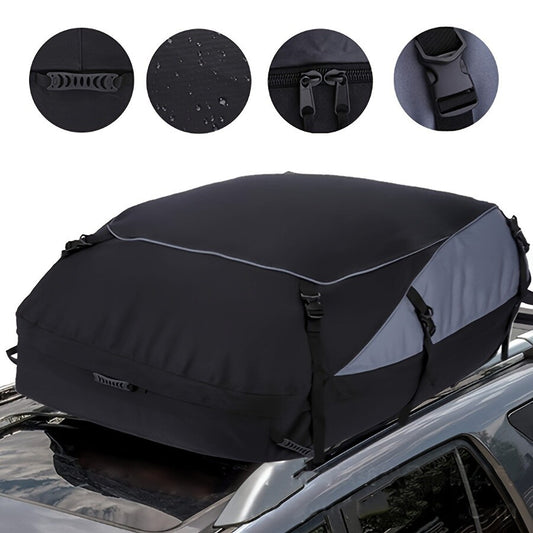 American-made waterproof heavy-duty car roof cargo bags, black - n