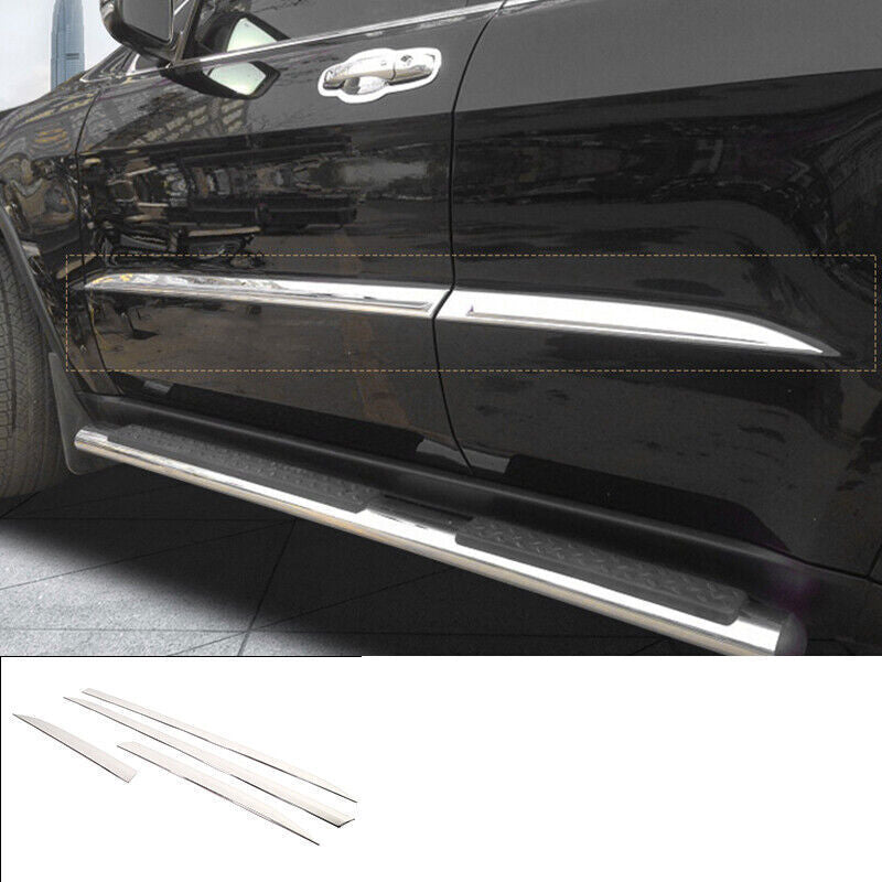 for Jeep Grand Cherokee 2014-2021 Chrome Car Body Side Door Molding Trim Garnish