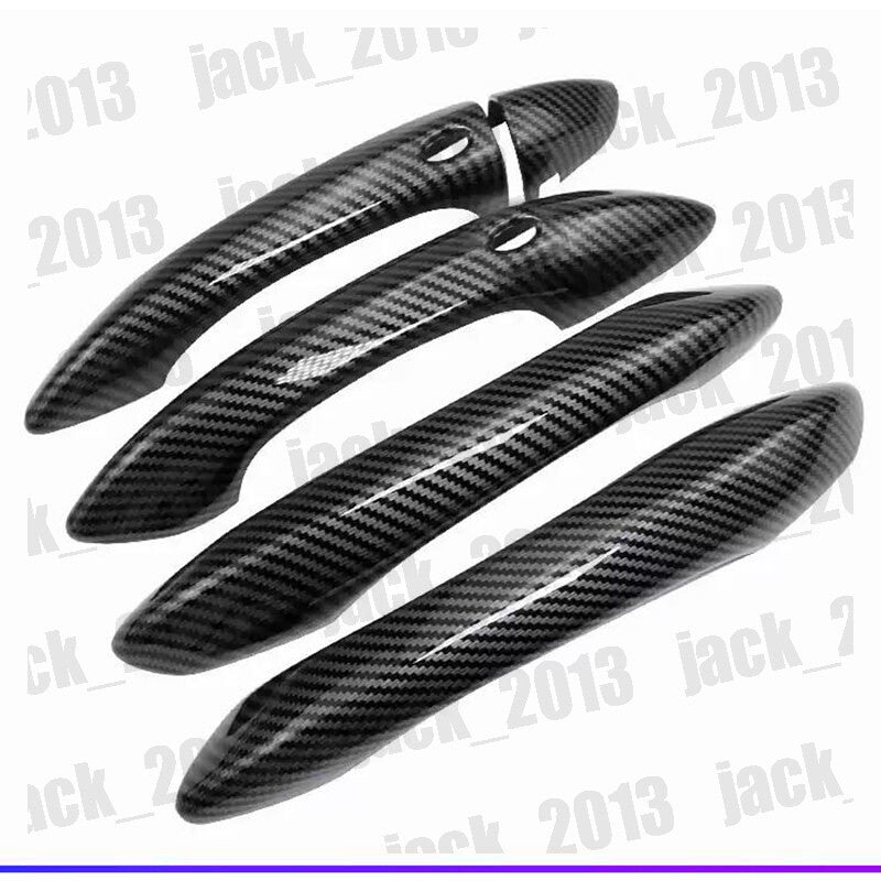 for Hyundai for Tucson 2022-2024 Side Door Handle Cover Carbon Fiber for Smart Holes 5pc