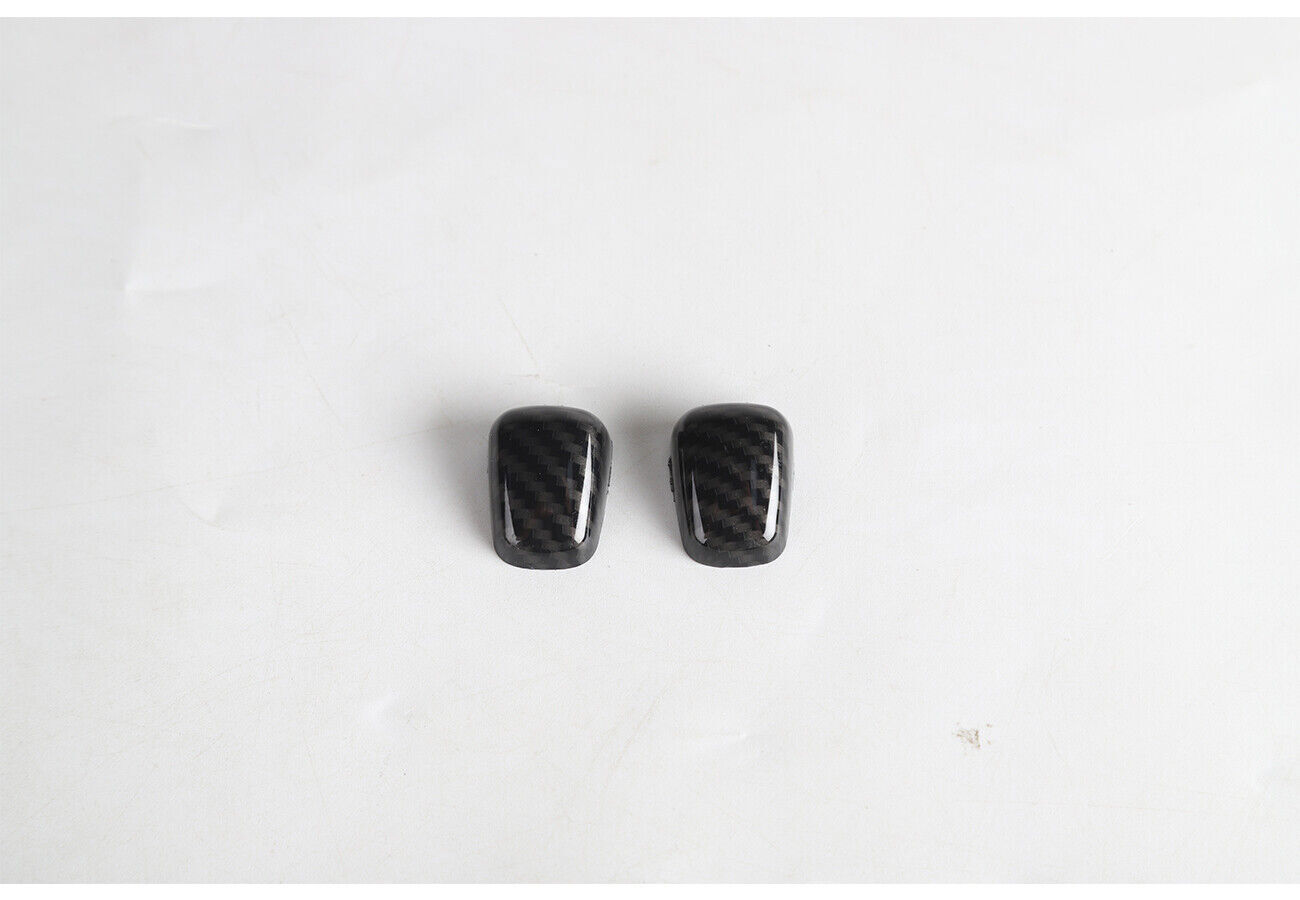 2X carbon fiber ABS For 2021-2023 Front wiper nozzle cover trim Decor n