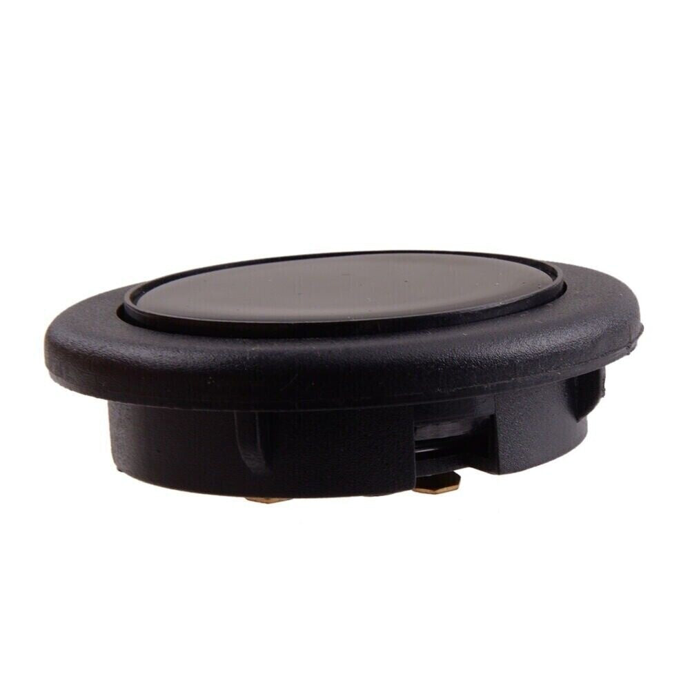 1Universal Interior Car Horn Button Steering Wheel Center Cap Black Decor Black n