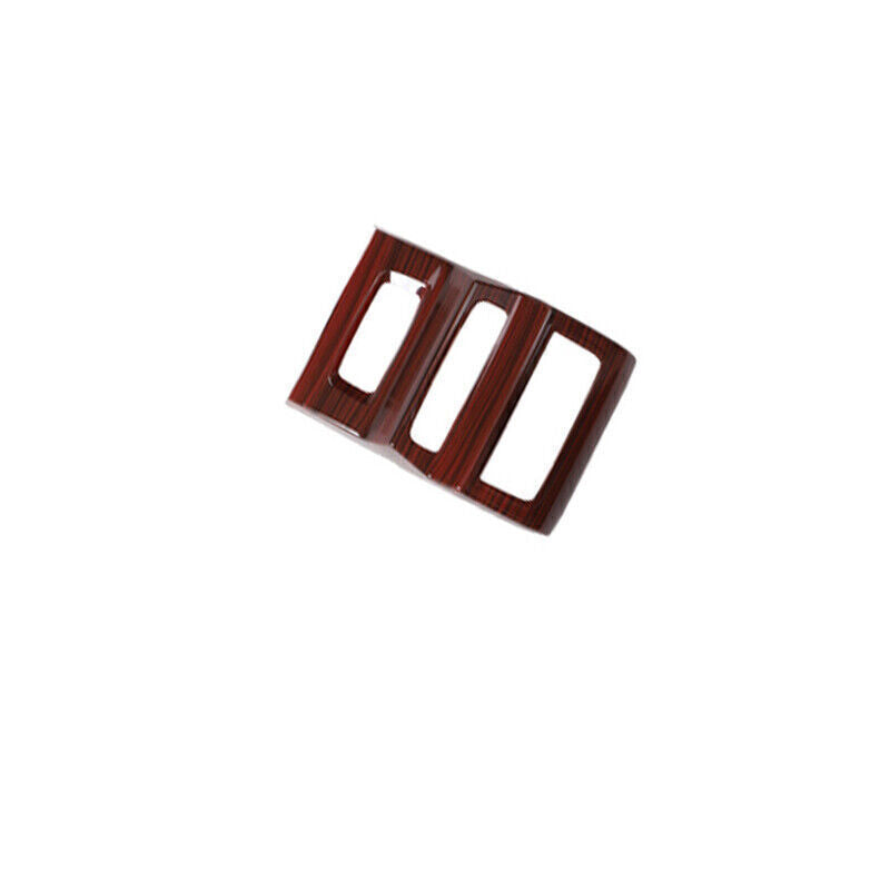 Fit for Audi Q5 2018-2024 Red Wood Grain Rear Air Outlet Anti-Kick Panel Trim 1P