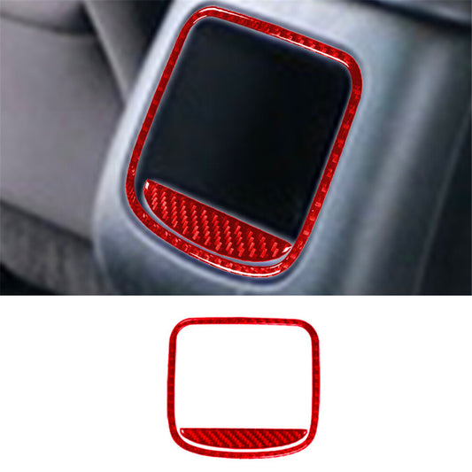 2x Carbon Fiber Dashboard Air Vent Outlet Cover Trim for Mazda 3 Axela 2014-2018 v