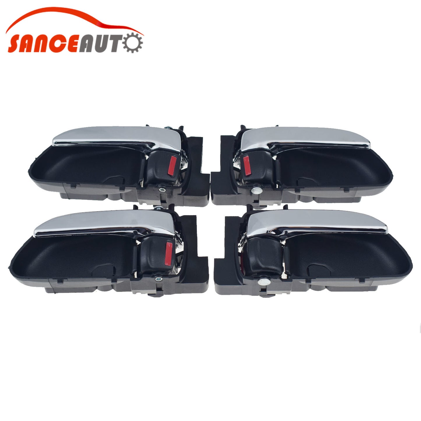 Chrome 4-piece inner door handle for Subaru Forester 2003 - 2008 - n