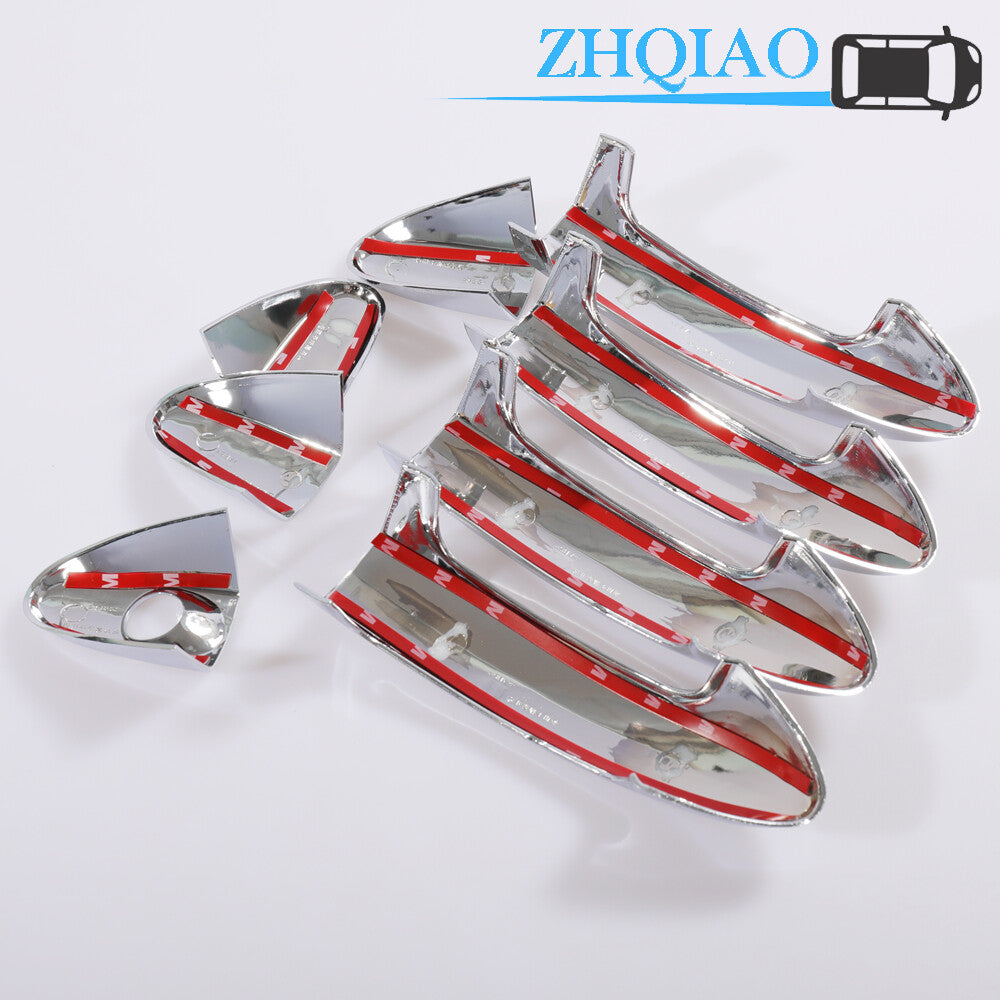 4Pcs Chrome Door Handle Cover Fits for Ford Fiesta Ecosport 2013-2019