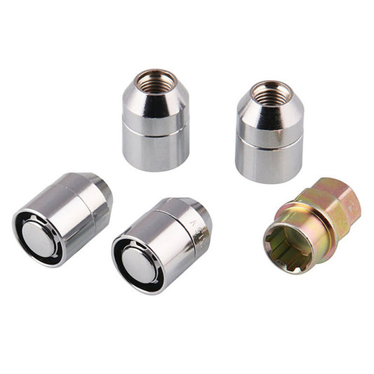 Car Anti Theft Security Locking Wheel Nut M12x1.5 Alloy Steel With Key Accessory